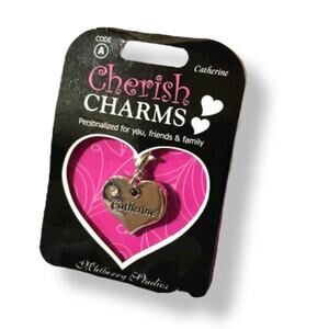 Cherish Charms CATHERINE Name Charm for Bracelet Silver‎ Tone Silvertone NEW